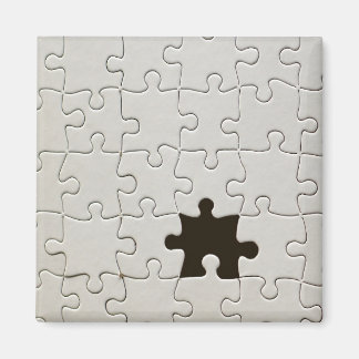 Du Fullkomnar Mig Romantisk Svart-vit Pusselbild Magnet