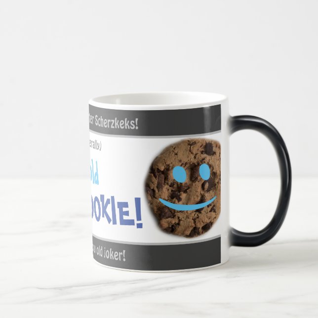 Du gamla JOKE COOKIE - fåniget översatte tyska! Magisk Mugg (Höger)
