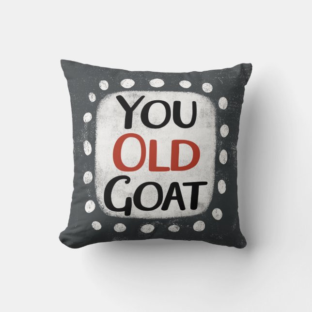 Du gamle Goat Dekorativ kudde (Framsida)