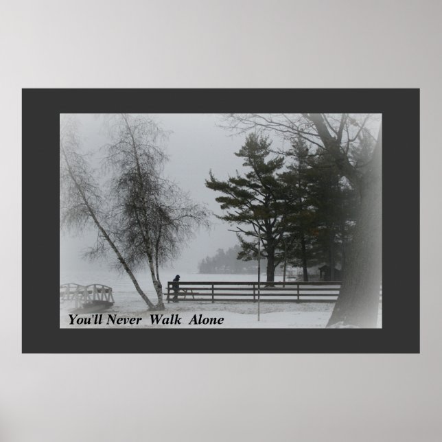 Du går aldrig ensam poster (Framsidan)