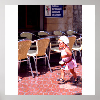 Du går flicka, Barcelona, Spanien Poster