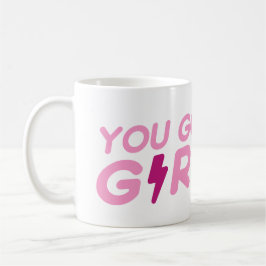 Du går flicka! kaffemugg