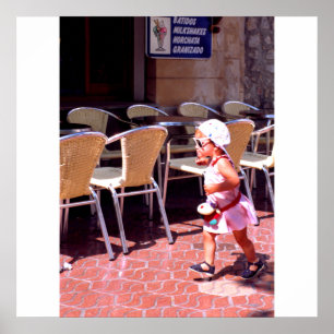 Du går flickan, Barcelona, Spanien Poster