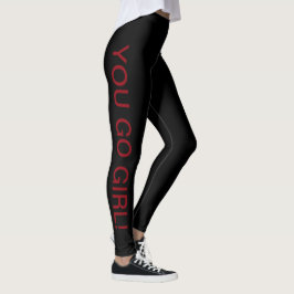 Du går flickan! Damasker Leggings