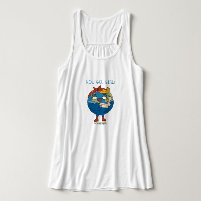 Du går, flickan linne med racerback  (Design framsida)