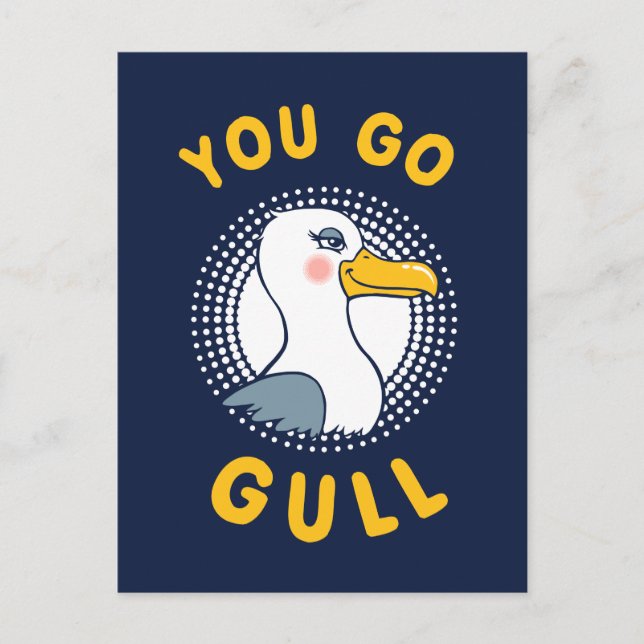 Du går Gull Vykort (Framsida)