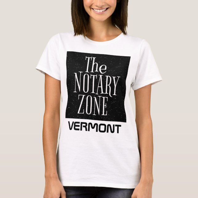 Du går in i den notarie Zona Vermont T Shirt (Framsida)