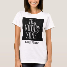 Du går in i det notariska Zona anpassade Namn T Shirt
