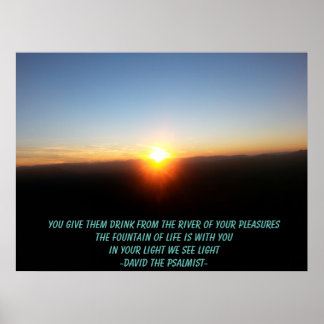 Du ge...från floden av dina nöjen... poster