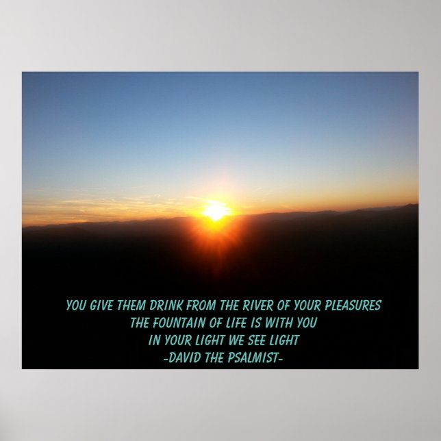 Du ge...från floden av dina nöjen... poster (Framsidan)