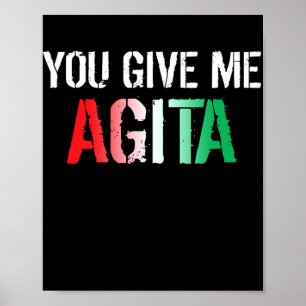 Du Ge Me Agita Costume Italia Say Italien Poster