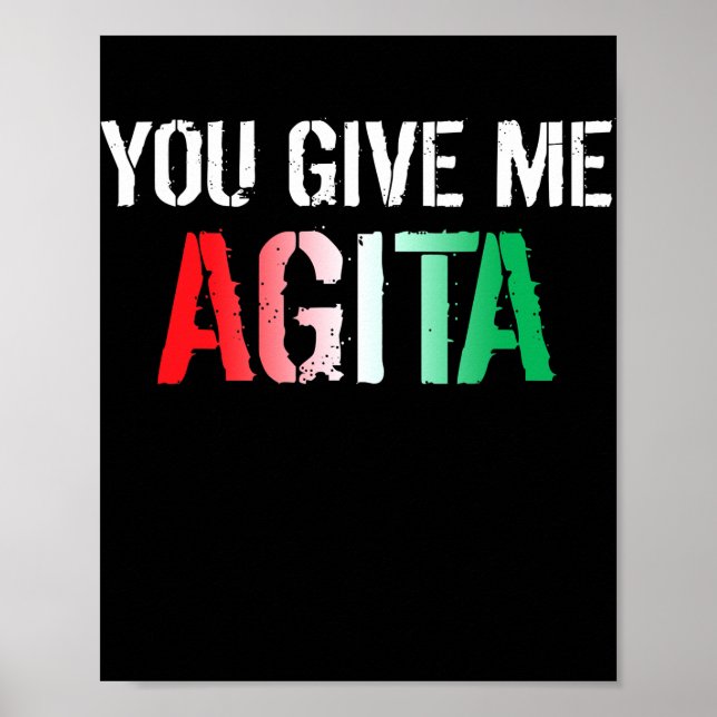 Du Ge Me Agita Costume Italia Say Italien Poster (Framsidan)