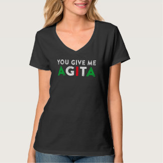 Du Ge Me Agita Funny Italiensk offertsägare T Shirt