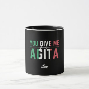 Du Ge Me Agita Stunad och Agita Humor Gifts t Mugg