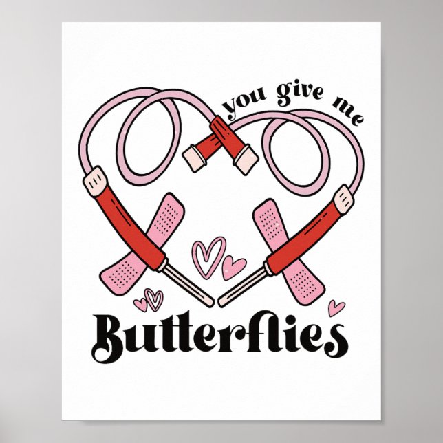 Du Ge Me Butterflies Phlebotomist Pbt Valentine Poster (Framsidan)