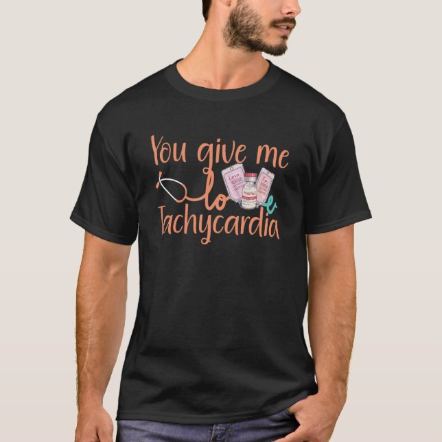 Du Ge Me Tachycardia apparel Nurse Valentineu20 T Shirt (Framsida)