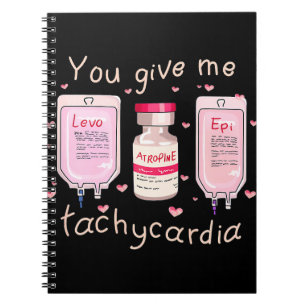 Du Ge Me Tachycardia Icu Nurse Life Valentiness Anteckningsbok