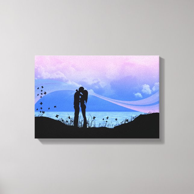 Du ge mig fjärilar canvastryck (Framsida)