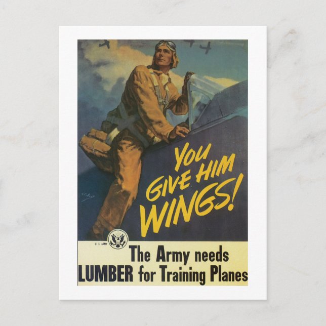 Du, Ge, Vingar! Vykort (Framsida)