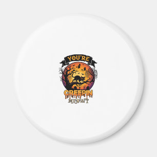 Du Ger Mig Halloweenskräck Svart Katt Fullmåne Magnet