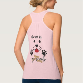 Du gillar bara mina Snacks Linne Med Racerback