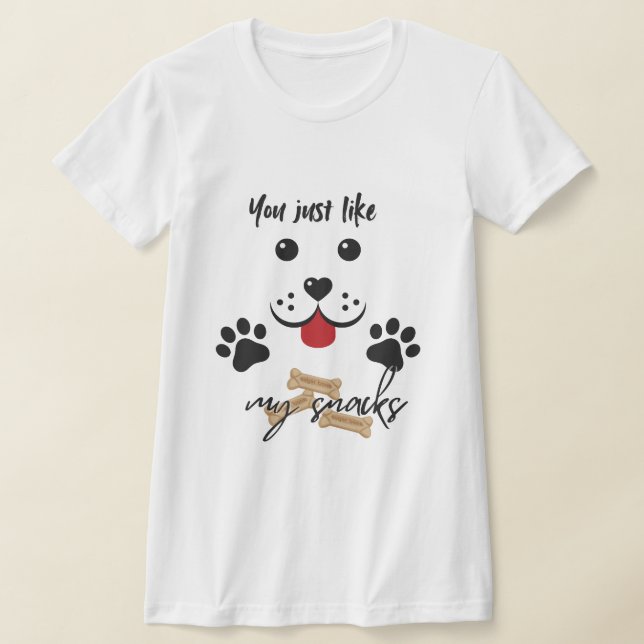 Du gillar bara mina Snacks T Shirt (Laydown)