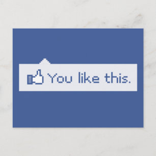 Du gillar den här konstiga Facebook Vykort