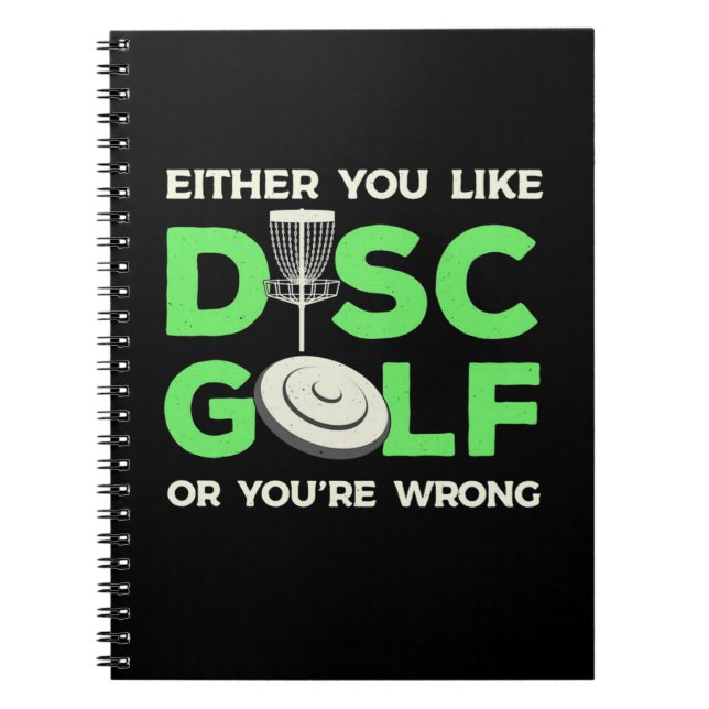 Du Gillar Discgolf Anteckningsbok (Framsidan)