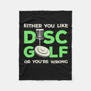Du gillar Disk Golf Fleecefilt
