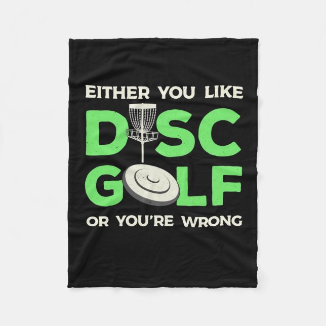 Du gillar Disk Golf Fleecefilt (Framsidan)