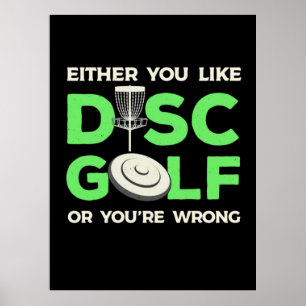 Du gillar Disk Golf Poster