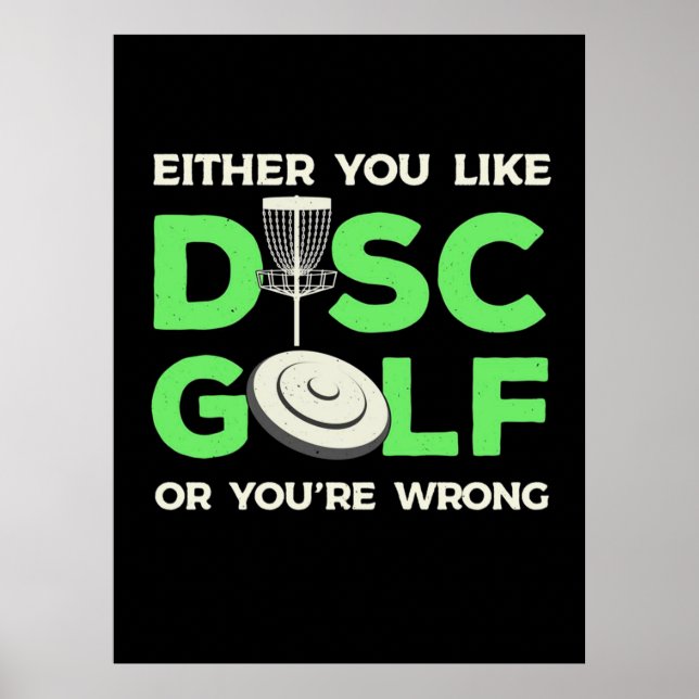 Du gillar Disk Golf Poster (Framsidan)