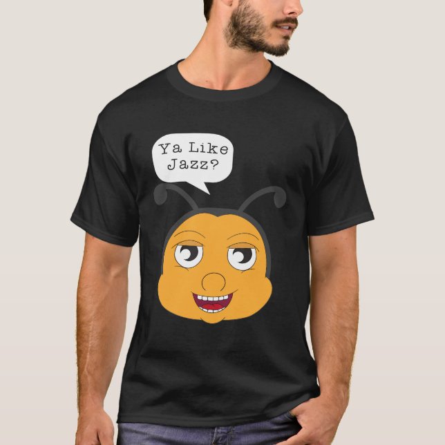 Du gillar Jazz Cute Bee T Shirt (Framsida)