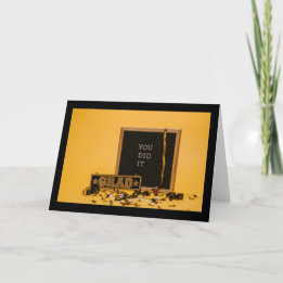 Du gjorde det med ett hälsningskort kort