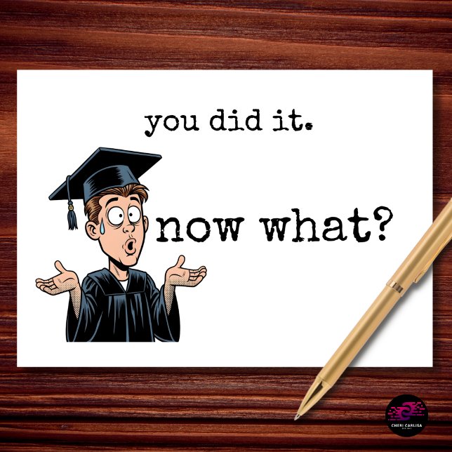Du Gjorde Det Nu Vad Roligt Examen Kort (They graduated… now what? 😅🎓)