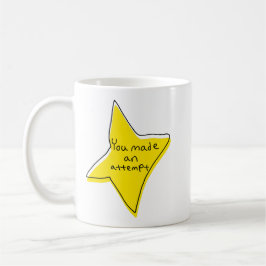 Du gjorde ett försök - Gult Star Kaffemugg