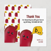 Du Gjorde Min Dag Barns Födelsedag Tack Kort