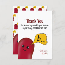 Du gjorde mitt tackkort i Barns födelsedag