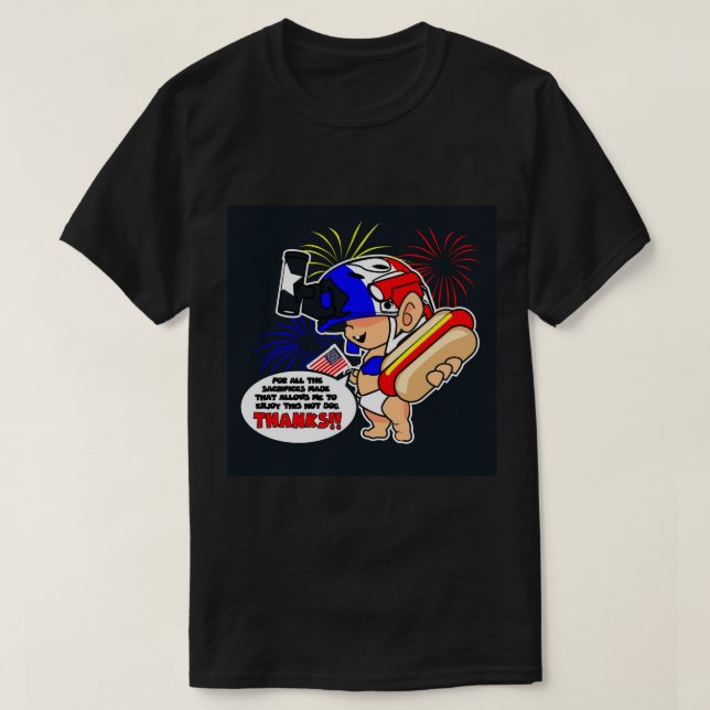 Du gjorde uppoffringar t shirt (Design framsida)