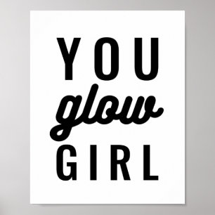 Du glöd flicka Inspirationsoffert Poster