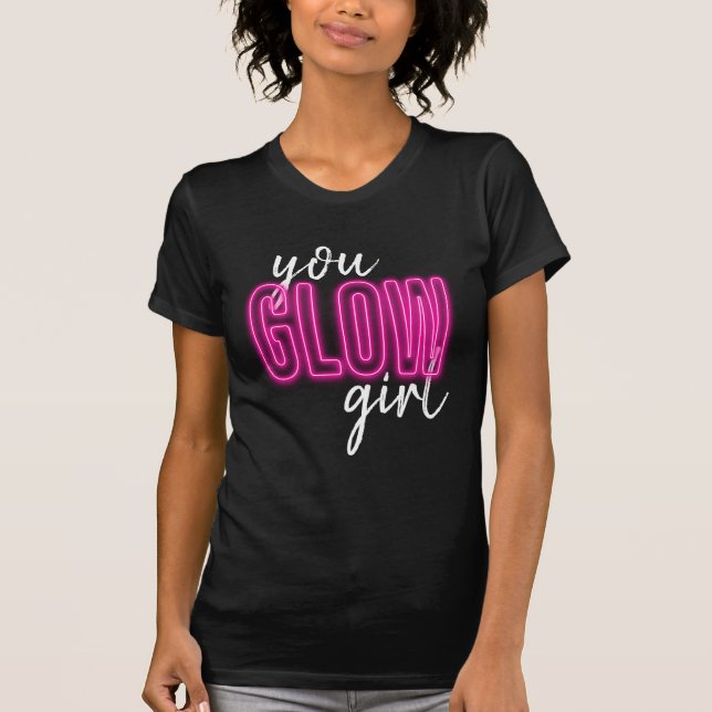 Du glöder den rosa Jersey för flickan skjortan T Shirt (Framsida)
