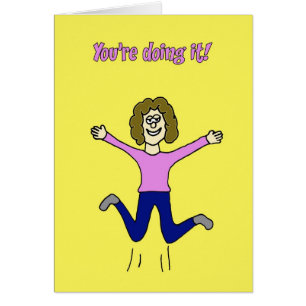 Du gör det! hälsningskort