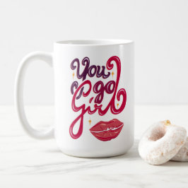 Du Gör Det – Motiverande Present till Henne Kaffemugg