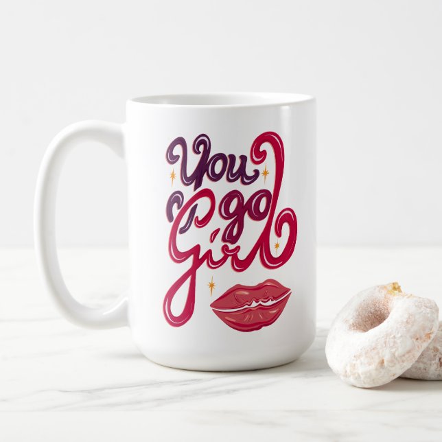 Du Gör Det – Motiverande Present till Henne Kaffemugg (Med munk)