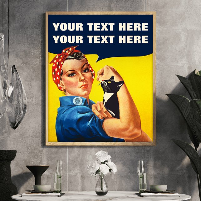 Du gör det rosie Cat Dam Feminist Poster (Skapare uppladdad)