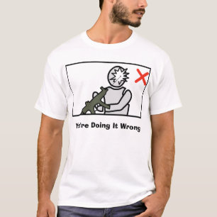 Du gör det som är felt t-shirt
