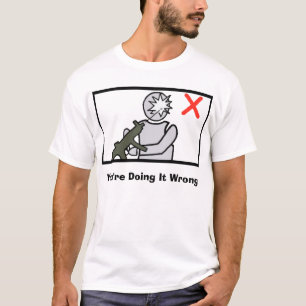 Du gör det som är felt tee shirt