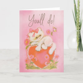 Du gör det - söt styrkort för Valentines day Helgkort
