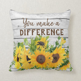 Du gör en annan offert med solblommor kudde