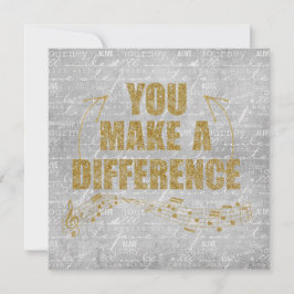 Du gör en skillnad anteckningskort